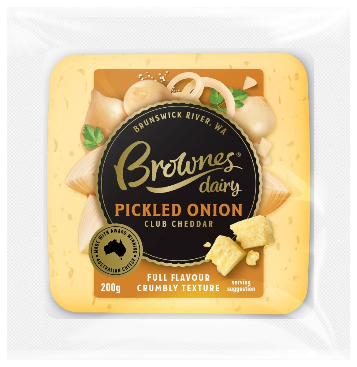 Brownes Pickled Onion Club Cheddar Cheese