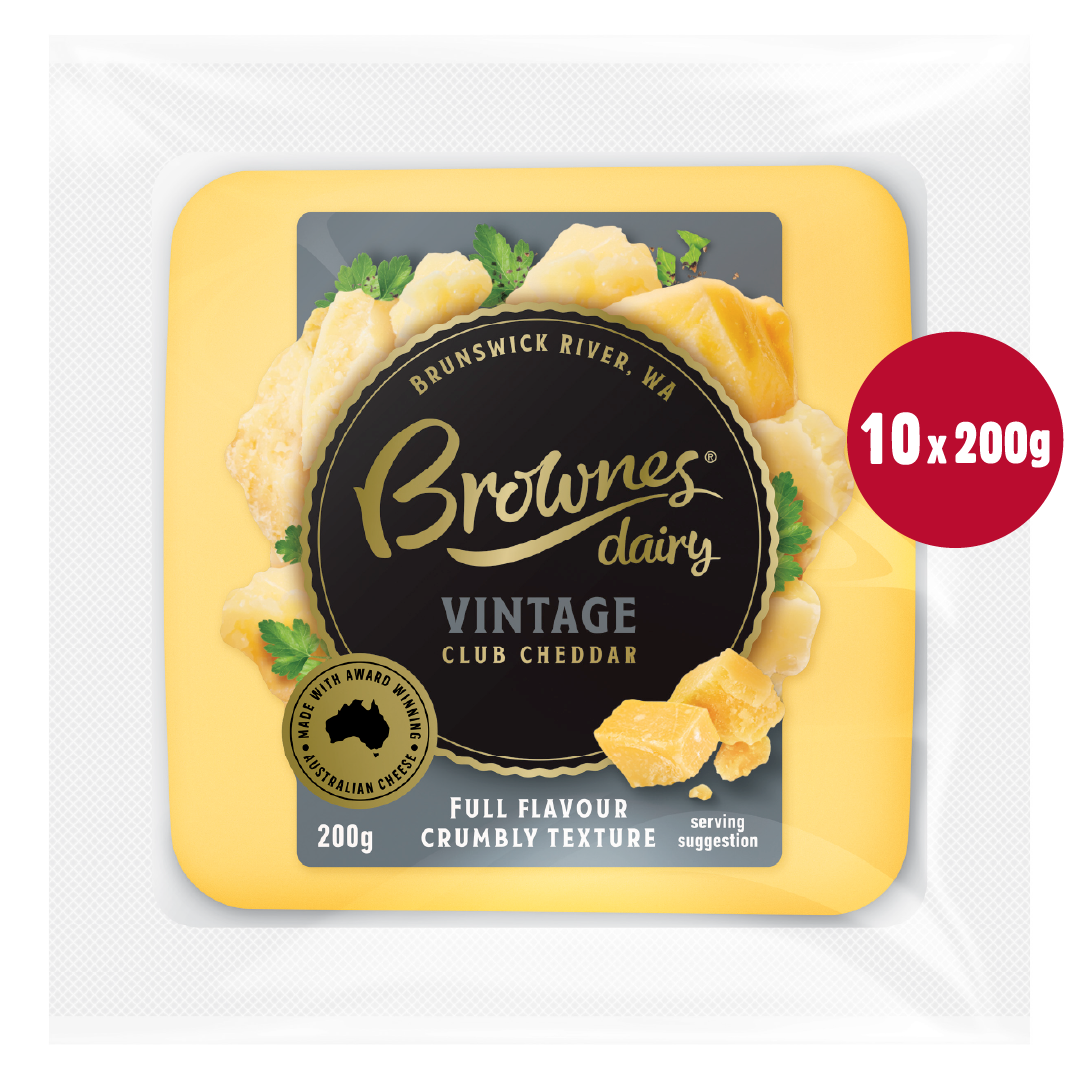 Brownes Vintage Club Cheddar Cheese x 10