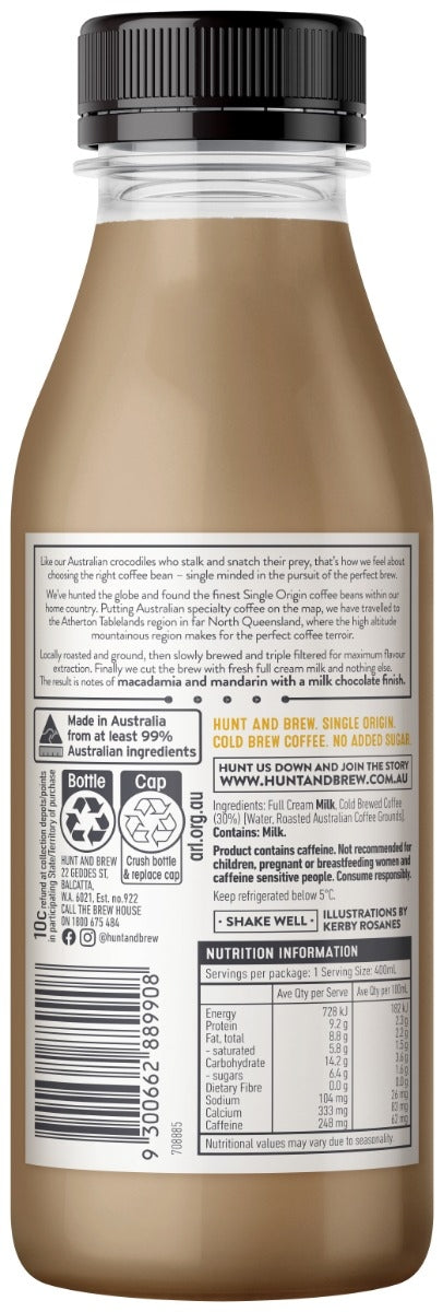 Hunt and Brew Australia Cold Brew Coffee 400ML