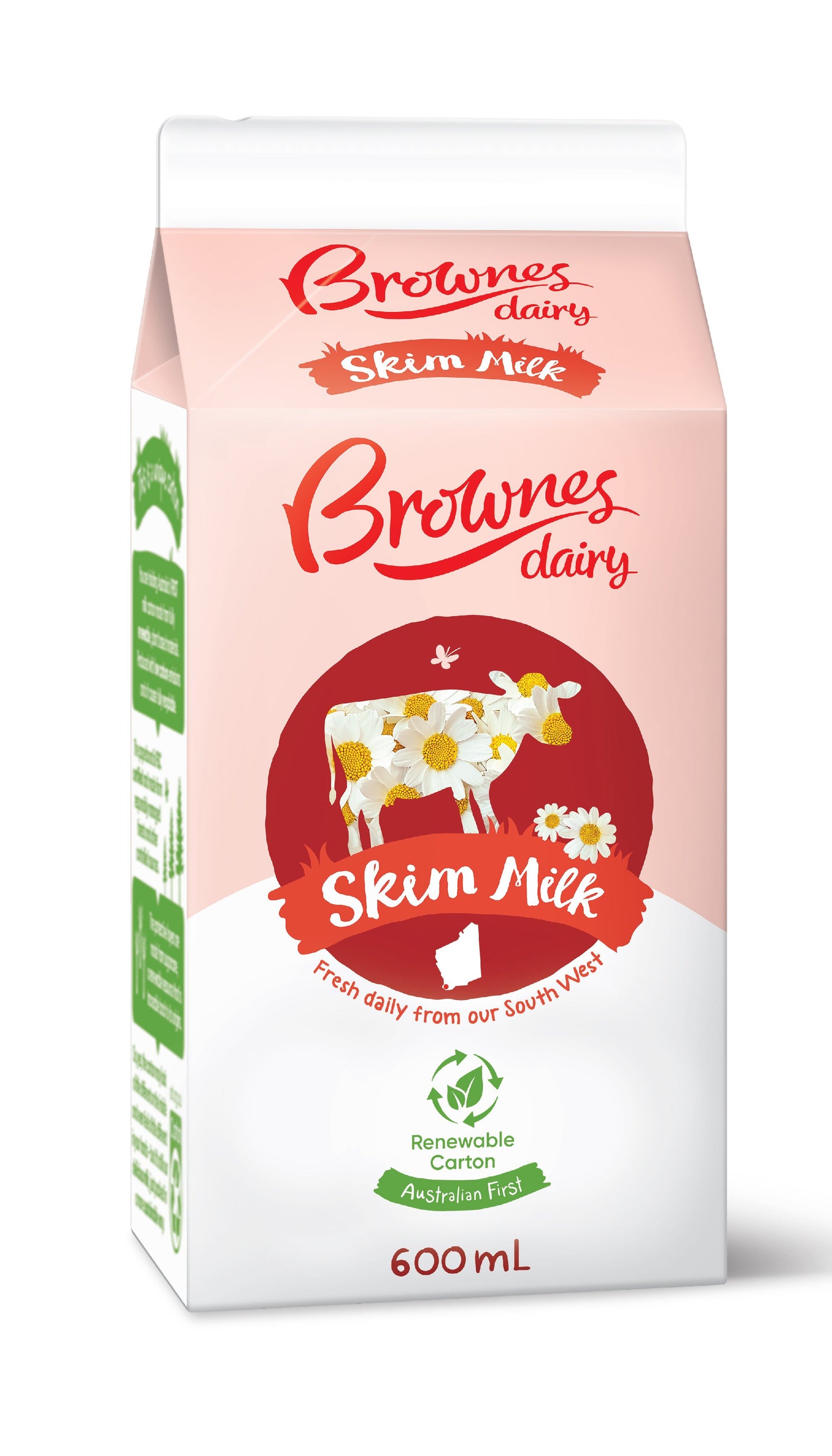 Brownes Dairy Skim Milk 600mL