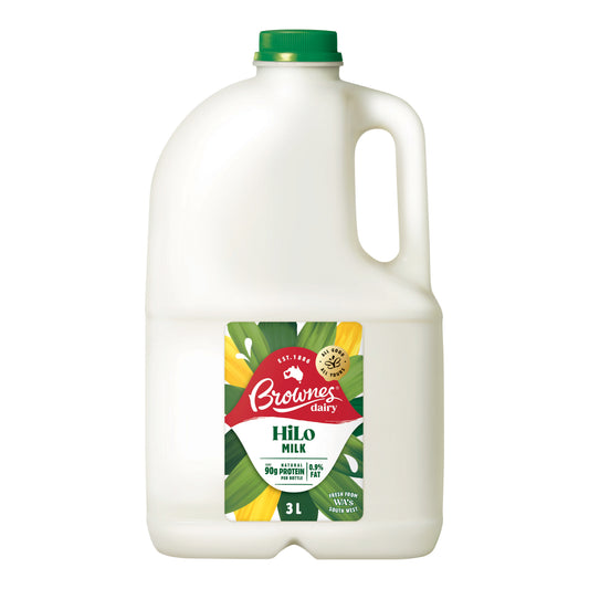 Brownes Dairy Hi-Lo Milk 3L