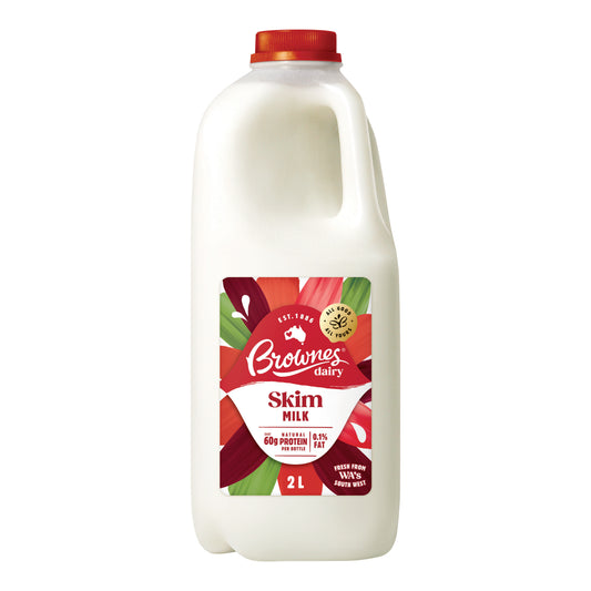 Brownes Dairy Skim Milk 2L