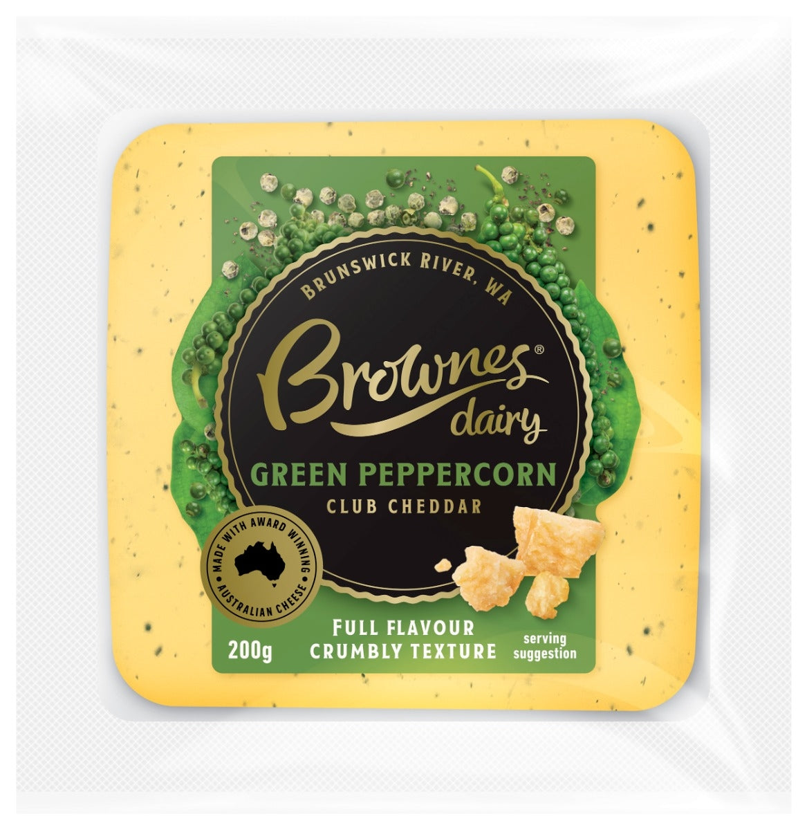 Brownes Green Peppercorn Club Cheddar Cheese