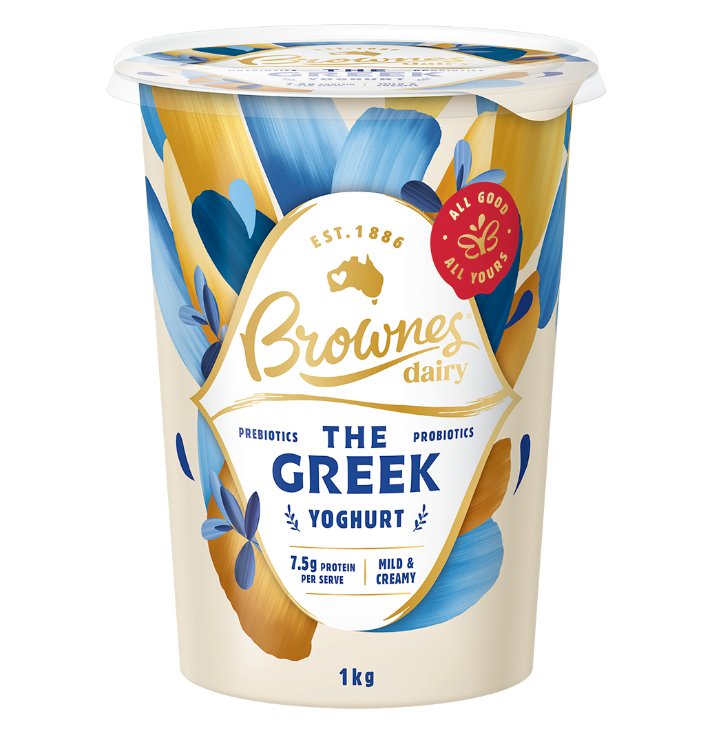Brownes The Greek Unsweetened Natural Yoghurt 1Kg