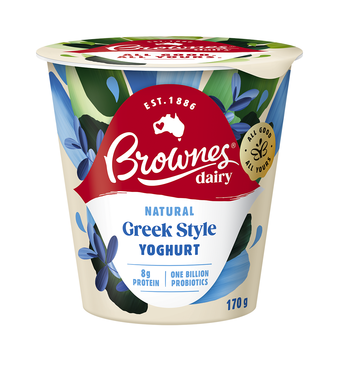 Brownes Dairy Greek Style Natural Yoghurt 170g