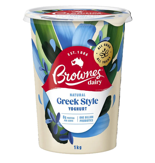 Brownes Dairy Greek Style Natural Yoghurt 1Kg