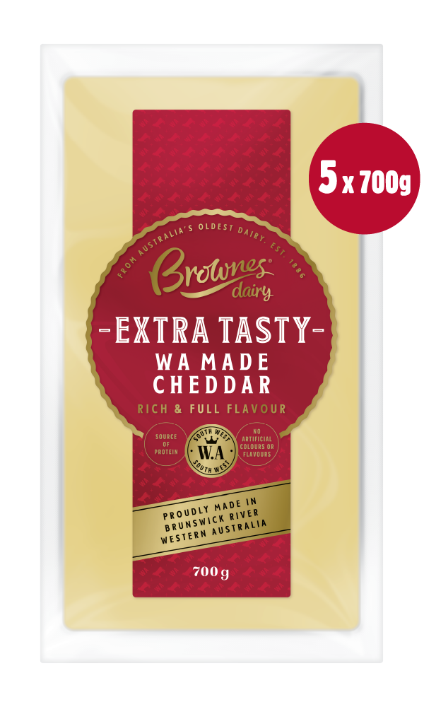 Brownes Extra Tasty Cheese 700g x 5