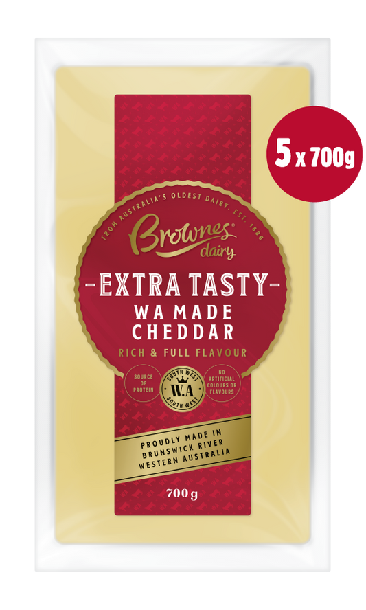 Brownes Extra Tasty Cheese 700g x 5