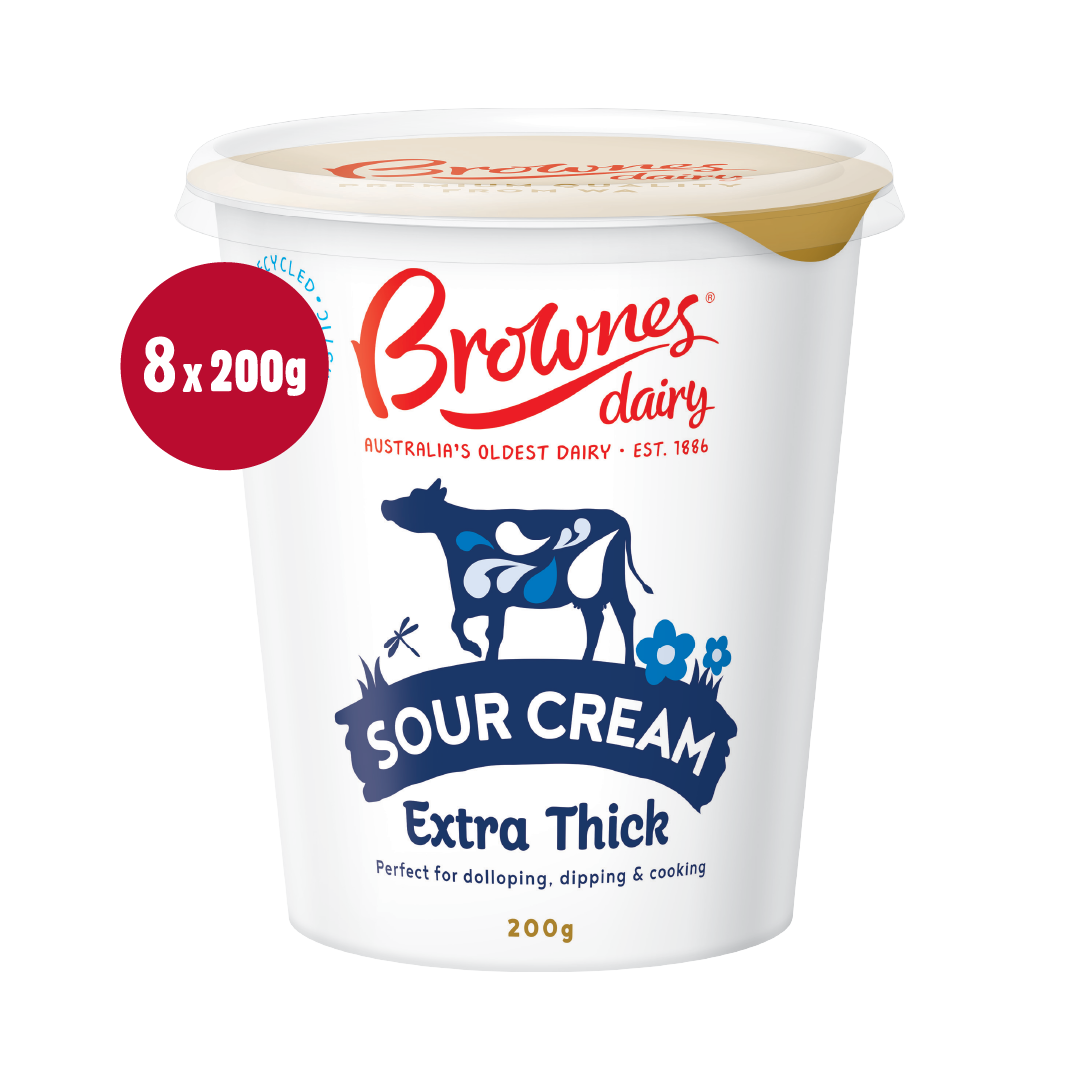 Brownes Dairy Extra Thick Sour Cream - 200g