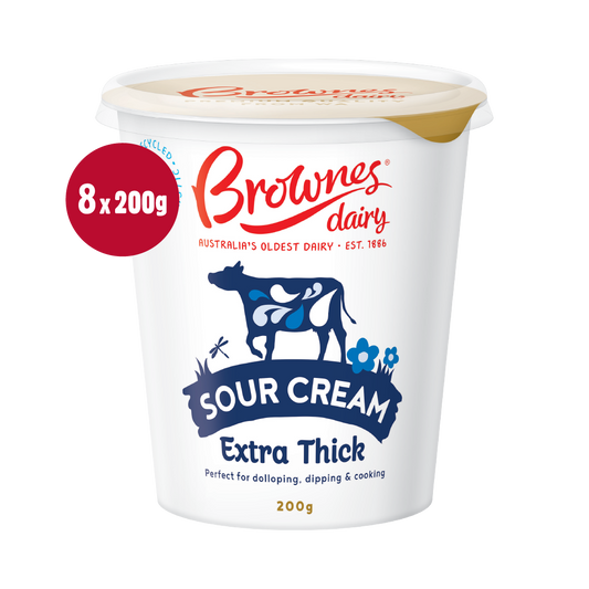 Brownes Dairy Extra Thick Sour Cream - 200g