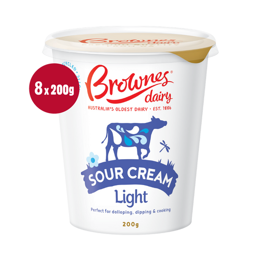 Brownes Dairy Light Sour Cream - 200g