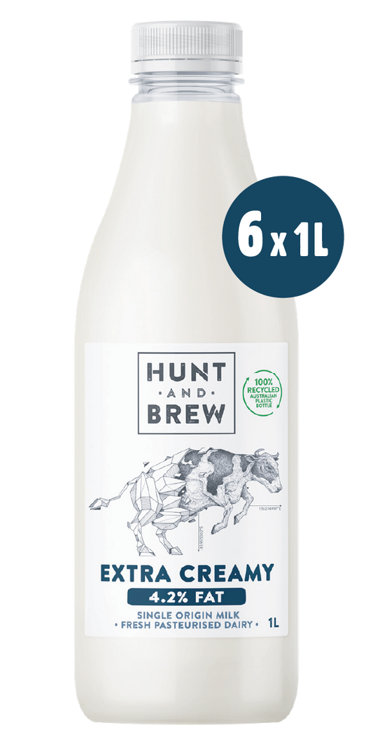 Hunt and Brew | Extra Creamy Single Origin Milk 1L x 6