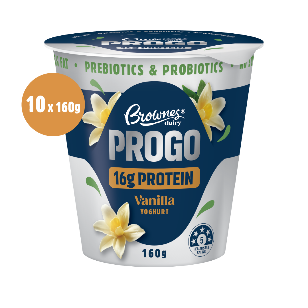 Brownes Vanilla Protein Yoghurt 160g x 10