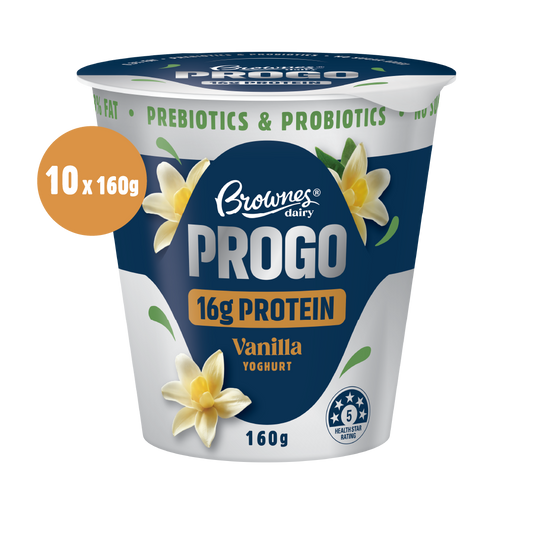 Brownes Vanilla Protein Yoghurt 160g x 10