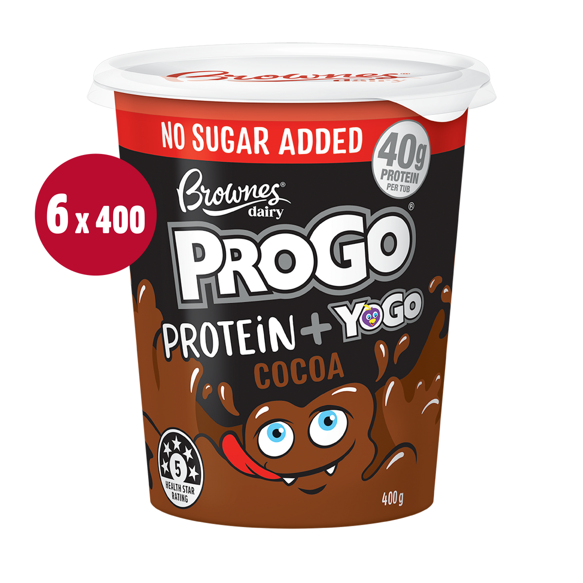Brownes Choc Protein Yogo 400g x 6