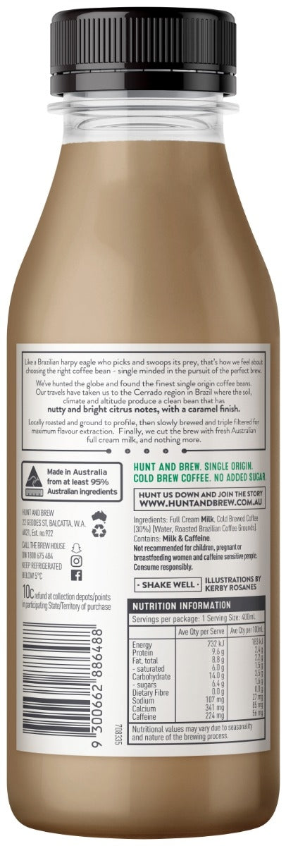 Hunt and Brew | Brazil Single Origin Cold Brew Coffee 400ML