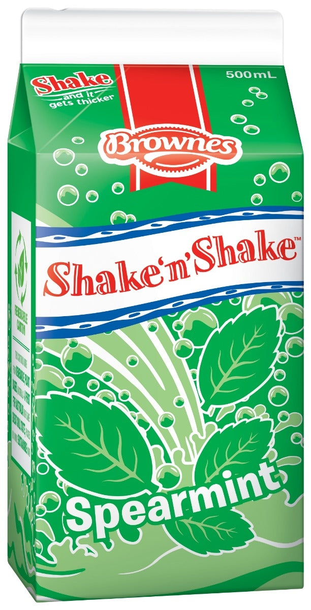 Brownes Shake N Shake Spearmint 500ml