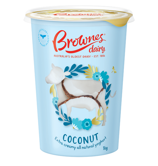 Brownes Dairy Coconut Natural Yoghurt 1Kg