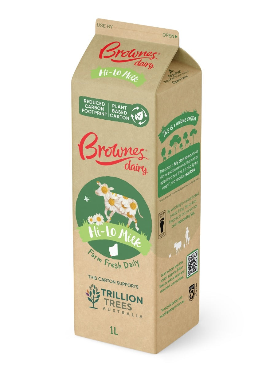 Brownes Dairy Hi-Lo Milk 1L