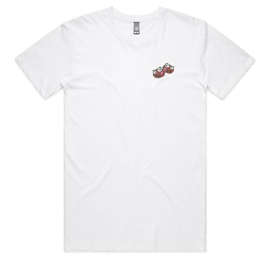 Dirt Dessert Limited Edition Embroidered White T-Shirt-S