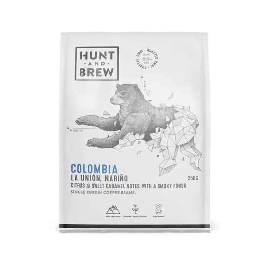 Hunt and Brew | Colombia Single Origin Coffee Beans Box (250g x 4)
