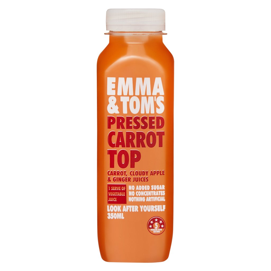 Emma & Tom's Carrot Top Juice (10x 350mL)