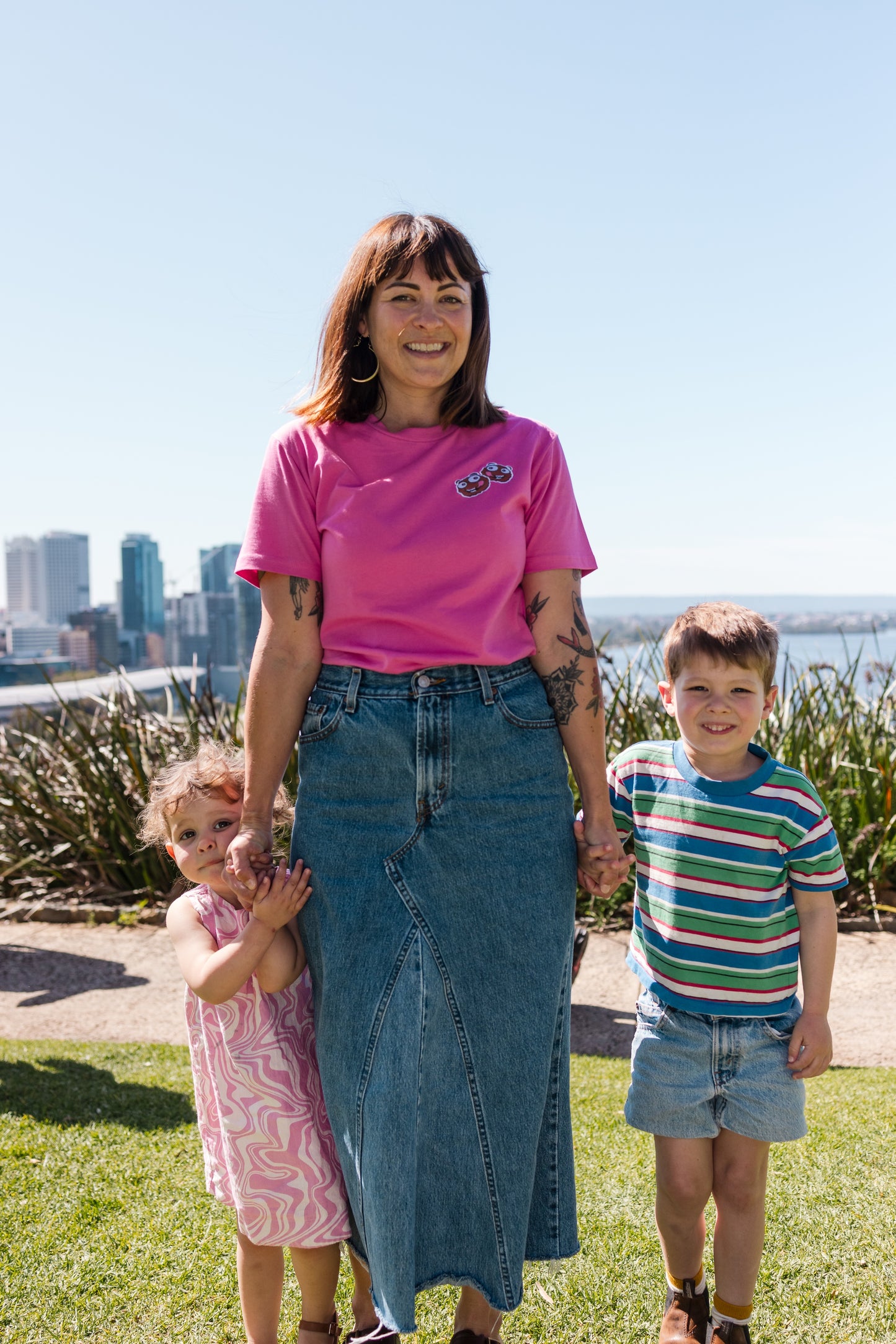 Dirt Dessert Limited Edition Embroidered Pink T-Shirt-M