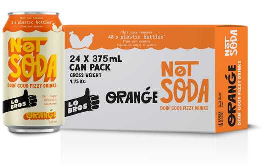 Lo Bros No Soda Orange (24 x 375mL)