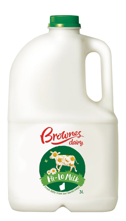 Brownes Dairy Hi-Lo Milk 3L