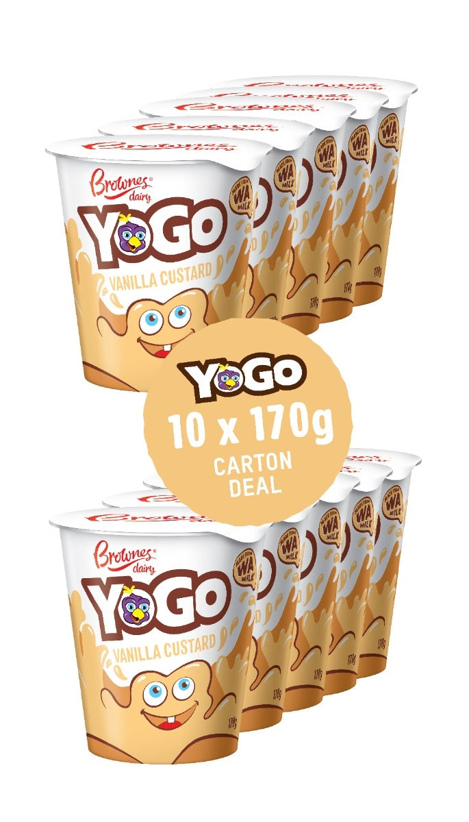 Brownes Vanilla Custard Yogo Carton Deal (10 x 170g)