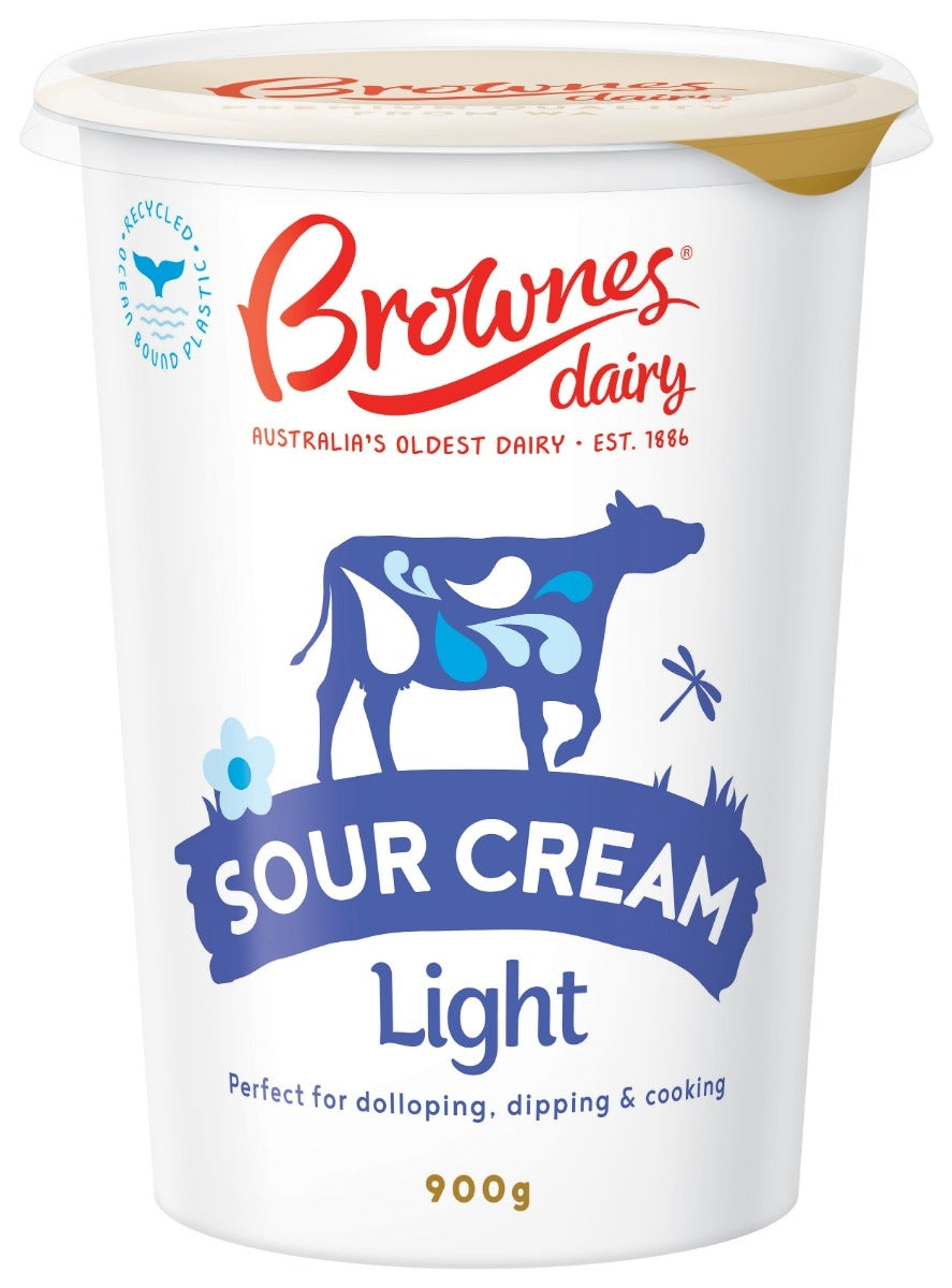 Brownes Dairy Light Sour Cream - 900g