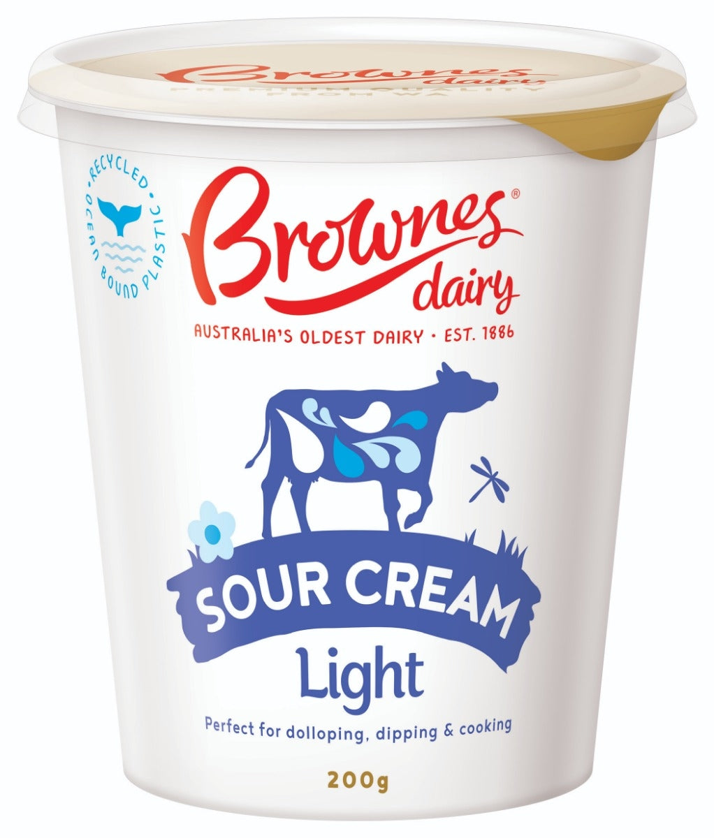 Brownes Dairy Light Sour Cream - 200g