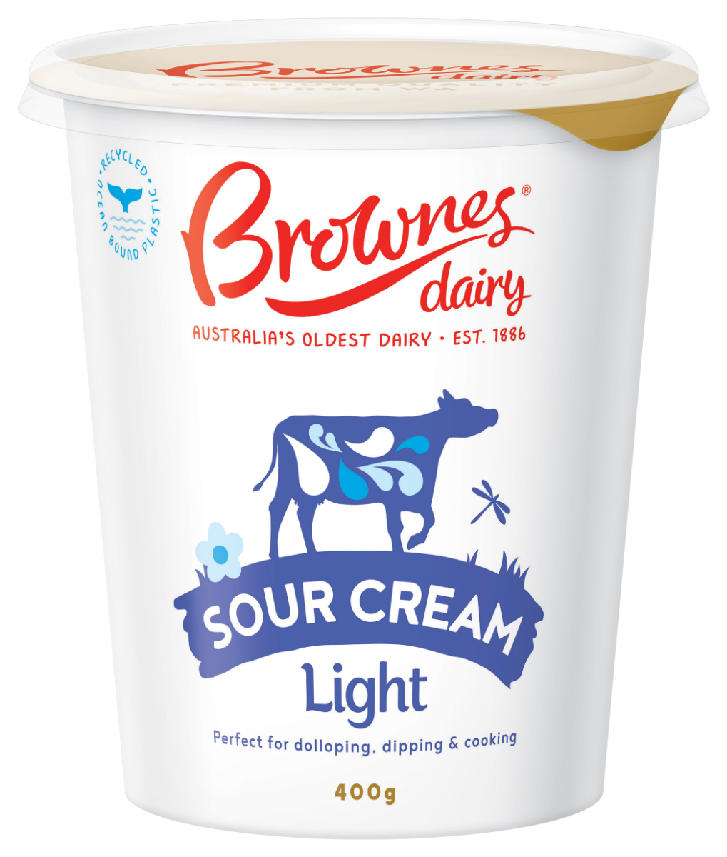 Brownes Dairy Light Sour Cream - 400g