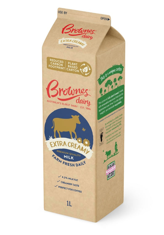 Brownes Dairy Extra Creamy Milk 1L